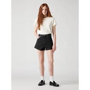 Levi’s High Waisted Mom Shorts Black Denim 100% Cotton - Size W24